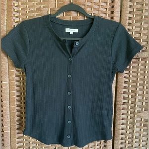 Madewell Ribbed Button Tee